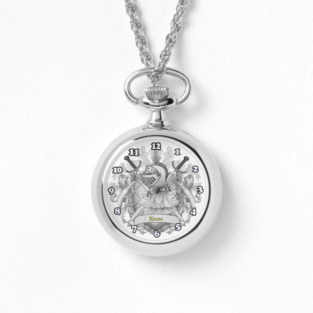 Reloj De Pulsera Escudo de la familia Gray Knight Apellido (Anverso)