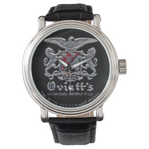 Reloj De Pulsera escudo de la tienda "Oviatt's" de los años 50