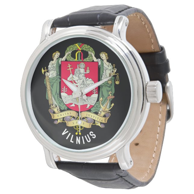 Reloj De Pulsera Escudo de Vilna - LITUANIA (Angular)