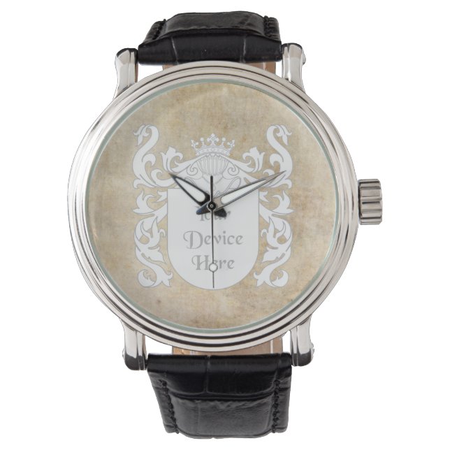 Reloj De Pulsera Escudo heráldico adaptable (Anverso)
