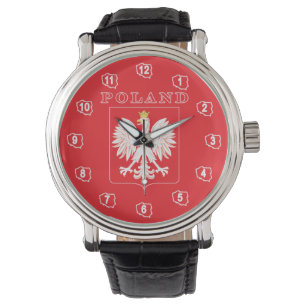 Reloj De Pulsera Escudo rojo del águila de Polonia