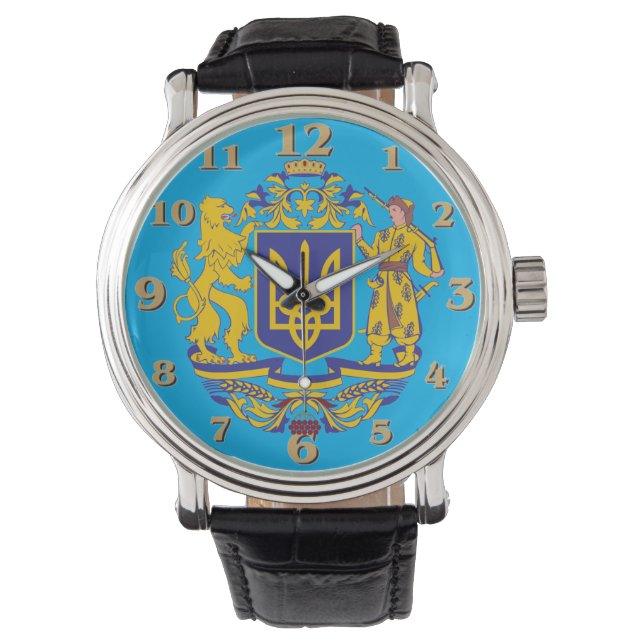 Reloj De Pulsera Escudo UCRANIANO (Anverso)