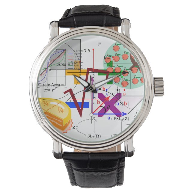Reloj De Pulsera escuela de física de fórmulas matemáticas (Anverso)