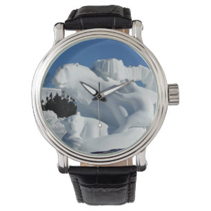 Reloj De Pulsera Escultura de Nieve de Oso Polar, Quebec, Canadá