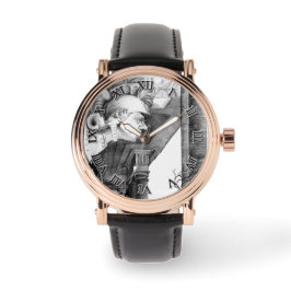 Reloj De Pulsera Escultura del castillo Arte de lápiz