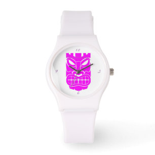Reloj De Pulsera Escultura rosa de Tiki Thunder_Cove