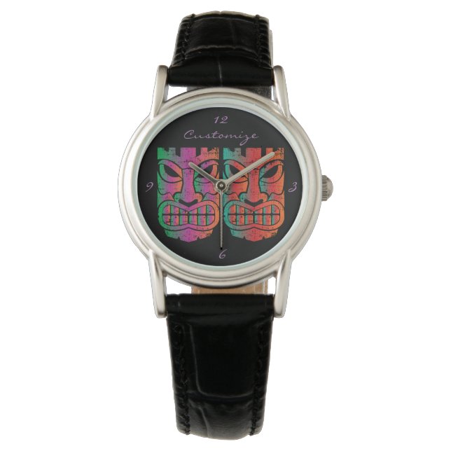 Reloj De Pulsera Escultura Twin Tiki Thunder_Cove (Anverso)