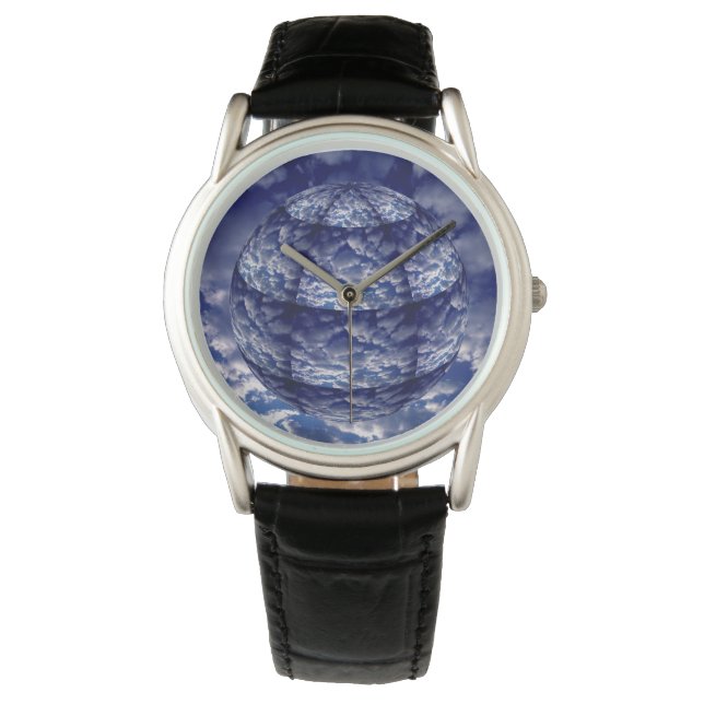 Reloj De Pulsera Esfera 3D de nube abstracta (Anverso)