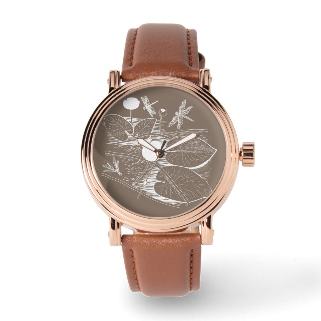 Reloj De Pulsera Esgrima de nenúfares (Anverso)