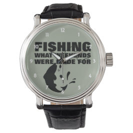 Reloj De Pulsera Eslóganes divertidos de pescadores