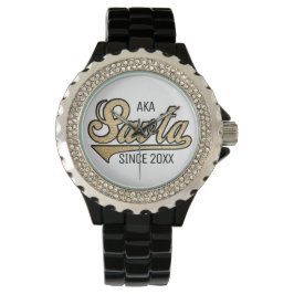 Reloj De Pulsera Esmalte negro Diamante de imitación de las mujeres