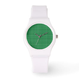 Reloj De Pulsera Esmeralda del patrón verde