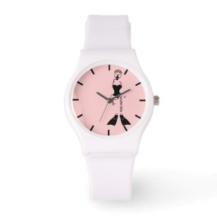 Reloj De Pulsera Espacio blanco Scuba Diva