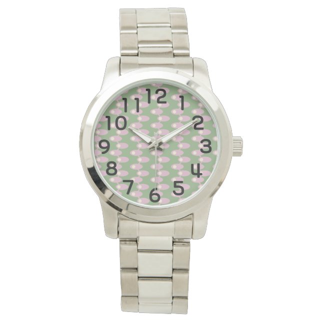Reloj De Pulsera Espacios rosados (Anverso)