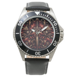 Reloj De Pulsera Espada roja y bronce celta escocesa