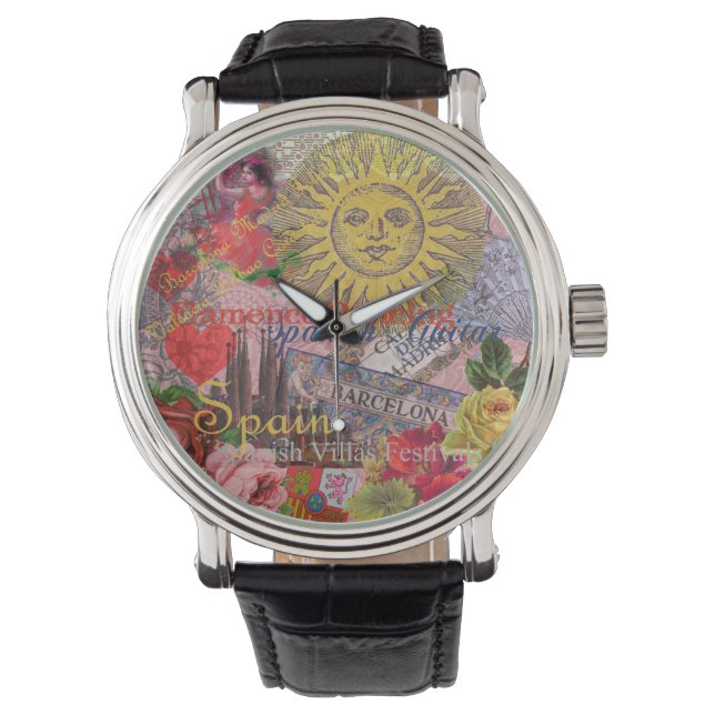 Reloj De Pulsera España Sunshine español Travel Art (Anverso)