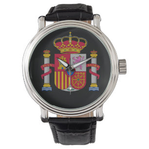 Reloj De Pulsera España* Vigilancia del Personalizado del Escudo d