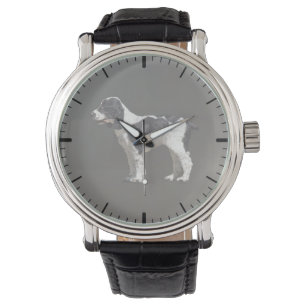 Reloj De Pulsera Español blanco y negro