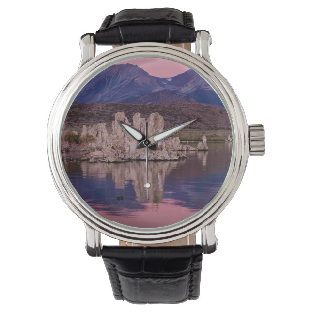 Reloj De Pulsera Espectacular lago Mono en la sombra (Anverso)
