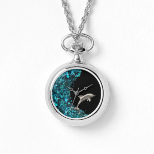 Reloj De Pulsera Espectáculo de onda de concha delfín Paua