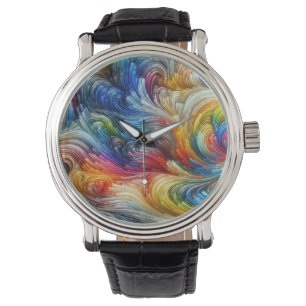 Reloj De Pulsera Espectro Swirl Resumen Contemporáneo