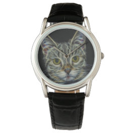 Reloj De Pulsera Espeluznante gato felino Soul Spirit Animal Watch