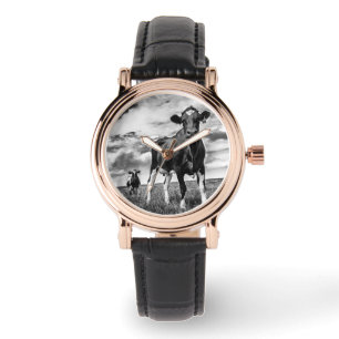 Reloj De Pulsera Esperando el cultivo de BW