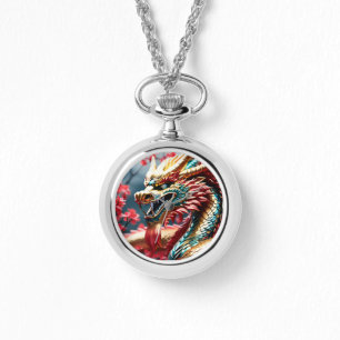 Reloj De Pulsera Espesor respiratorio de fuego dragón balanza de or