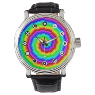 Reloj De Pulsera Espiral arcoiris (cara binaria) de Kenneth Yoncich