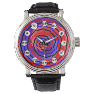Reloj De Pulsera Espiral de Cañero Rojo y Azul (coreano) por Kennet