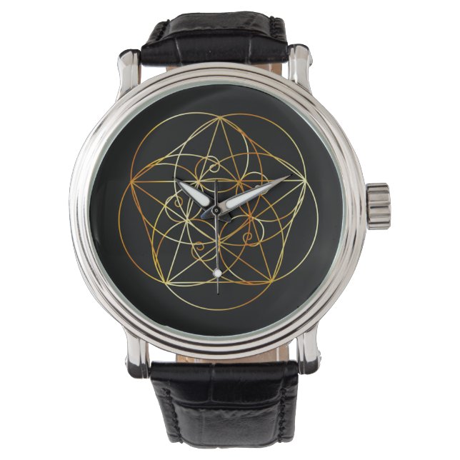 Reloj De Pulsera Espiral fibonacci - La geometría sagrada (Anverso)