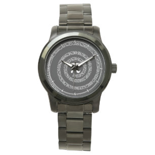 Reloj De Pulsera Espiral para Pi en el estilo negro