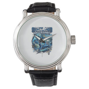 Reloj De Pulsera Espíritu Fútbol Escocia Esqueleto Delantero Nacion