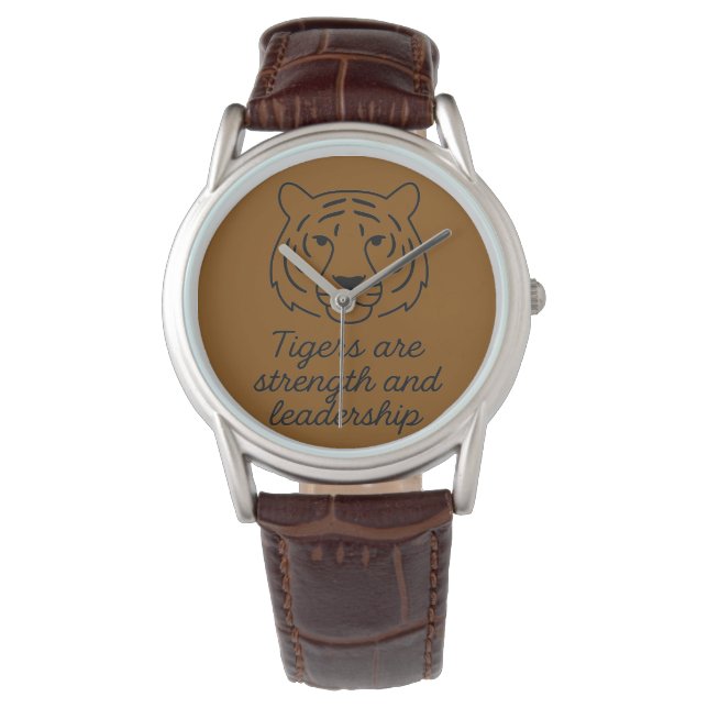 Reloj De Pulsera Espíritu tigre: fuerza y liderazgo (Anverso)