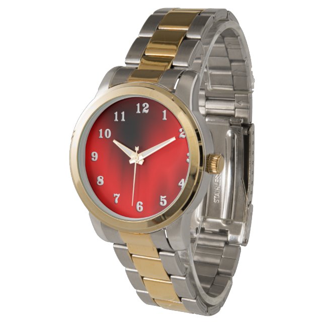 Reloj De Pulsera Esplash Rojo Regal (Angular)