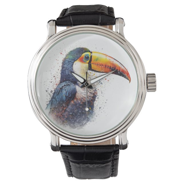 Reloj De Pulsera Esplendor Tropical Toucan (Anverso)