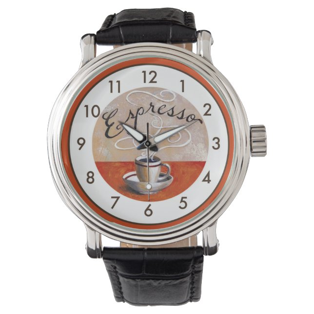 Reloj De Pulsera Espresso muy divertido (Anverso)