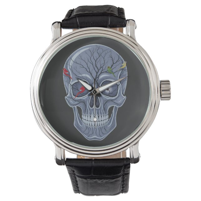 RELOJ DE PULSERA ESQUEMA OSCURA DE BOSQUES (Anverso)