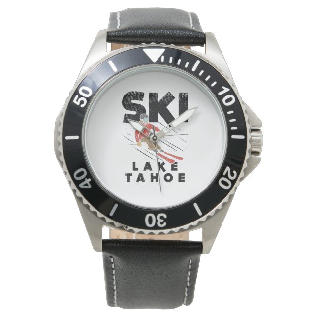 Reloj De Pulsera Esquí - Lago Tahoe de Esquí (Anverso)