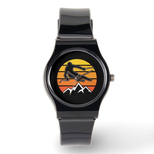 Reloj De Pulsera Esquí retro (Anverso)