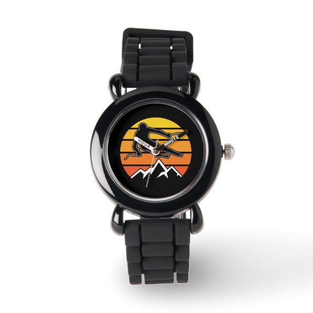 Reloj De Pulsera Esquí retro (Anverso)
