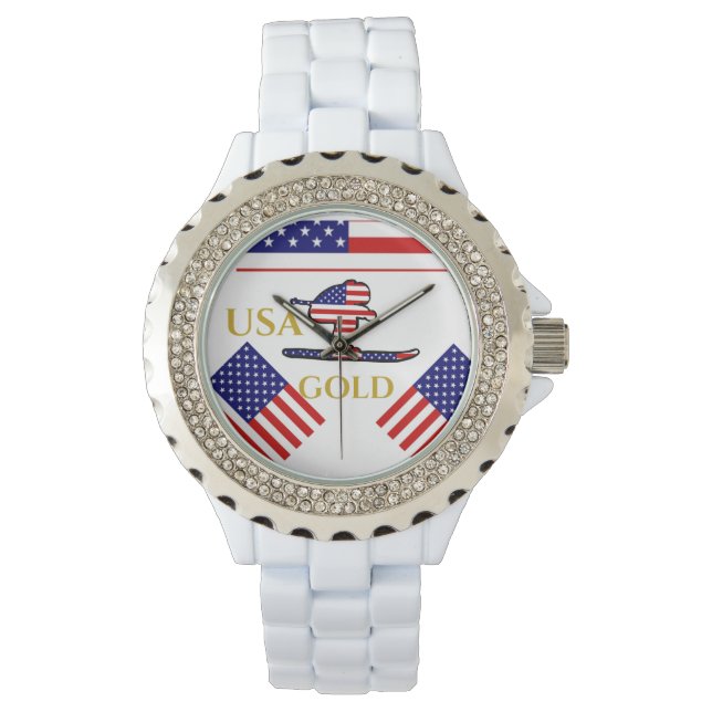 RELOJ DE PULSERA ESQUIADOR (Anverso)