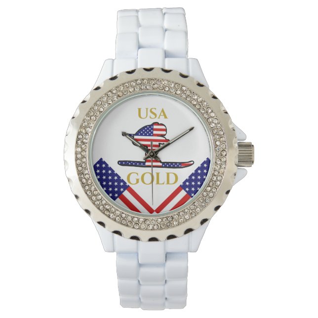 RELOJ DE PULSERA ESQUIADOR (Anverso)