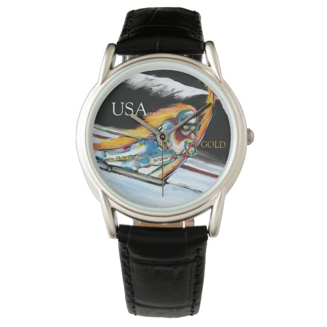 RELOJ DE PULSERA ESQUIADOR (Anverso)