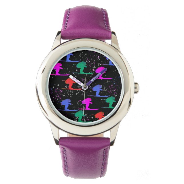 RELOJ DE PULSERA ESQUIADOR DE INVIERNO (Anverso)