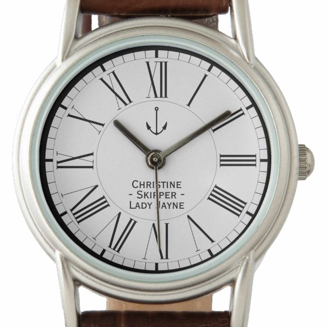 Reloj De Pulsera Esquiadora o capitán de barco (Subido por el creador)