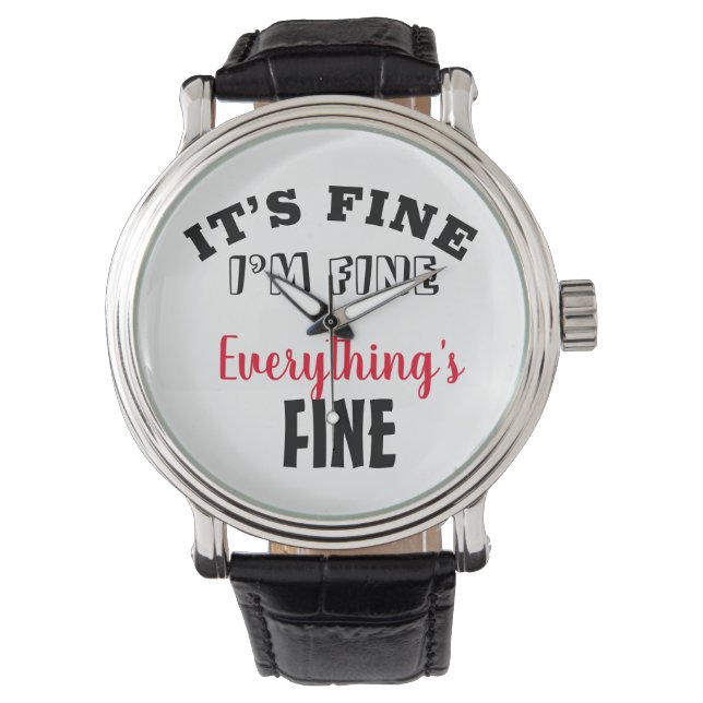 Reloj De Pulsera Está bien, estoy bien, todo está bien (Anverso)