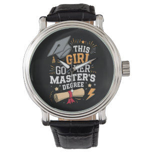Reloj De Pulsera Esta chica se graduó con una maestría