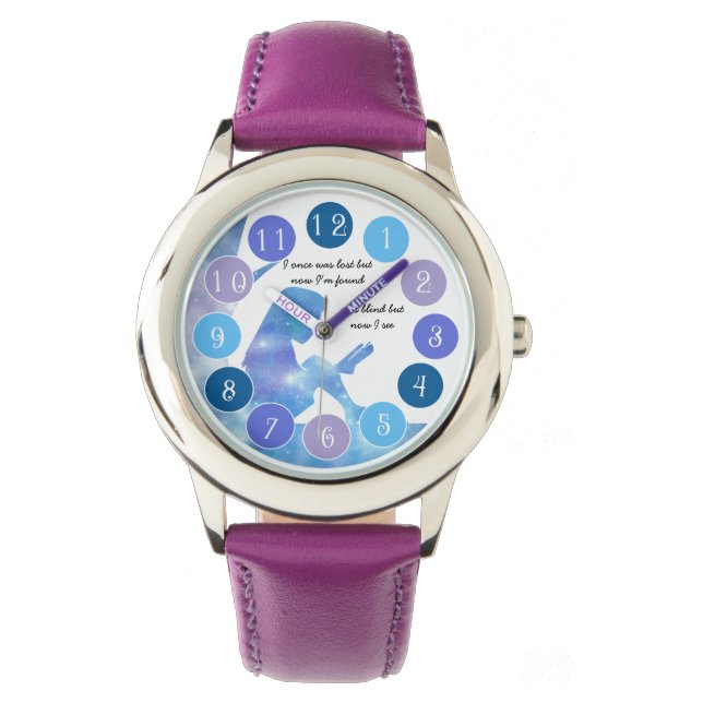 Reloj De Pulsera Estaba ciego, pero ahora veo - Los niños miran (Anverso)