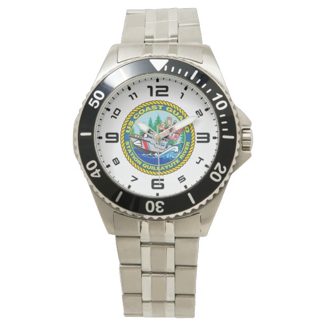 Reloj De Pulsera Estación de USCG Quillayute (Anverso)